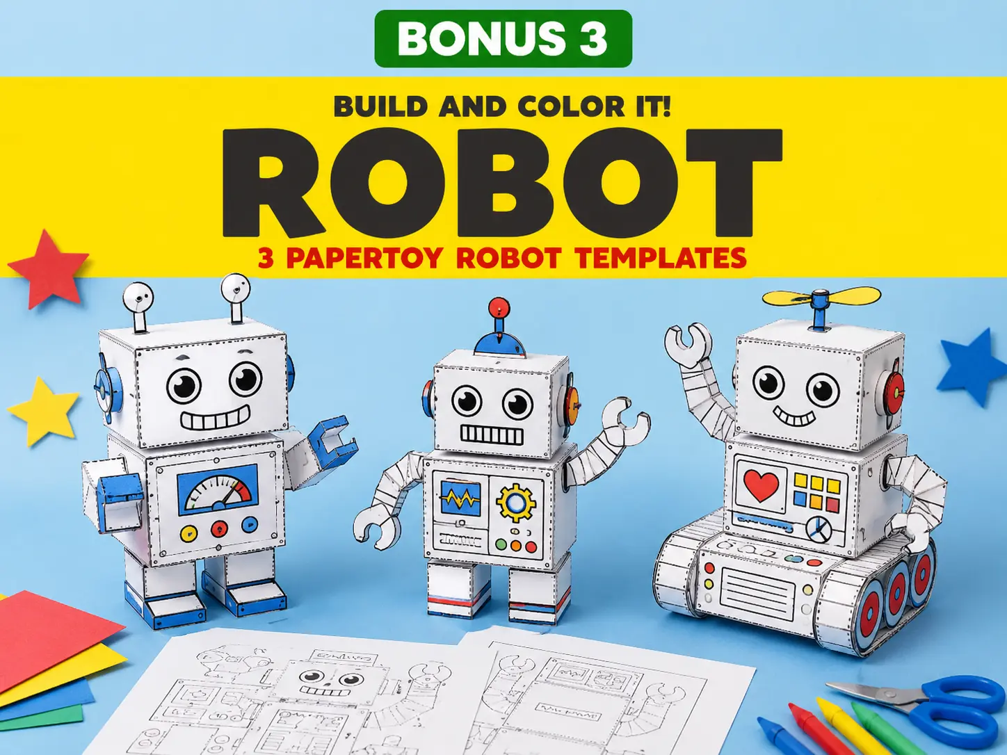 3D robot designs preview